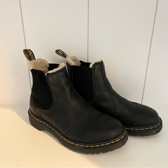 Dr. Martens Shoes - Doc Martens Chelsea fur lined
